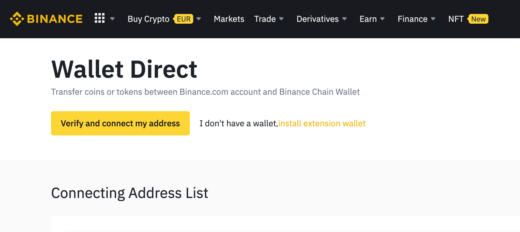 is binance a custodial wallet