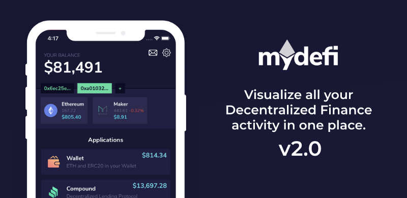 MyDeFi interface