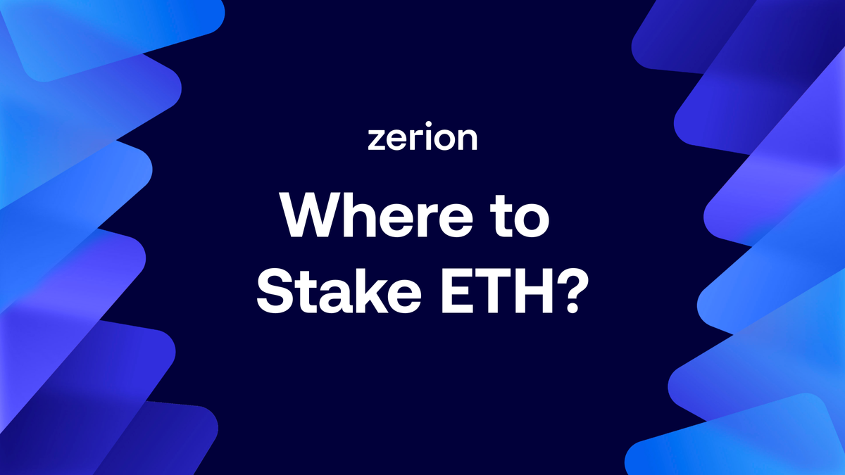 Where to stake ETH?