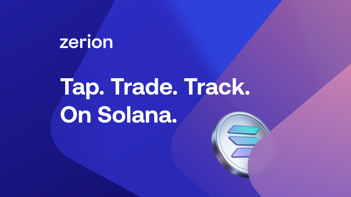 Tap. Trade. Track. On Solana.