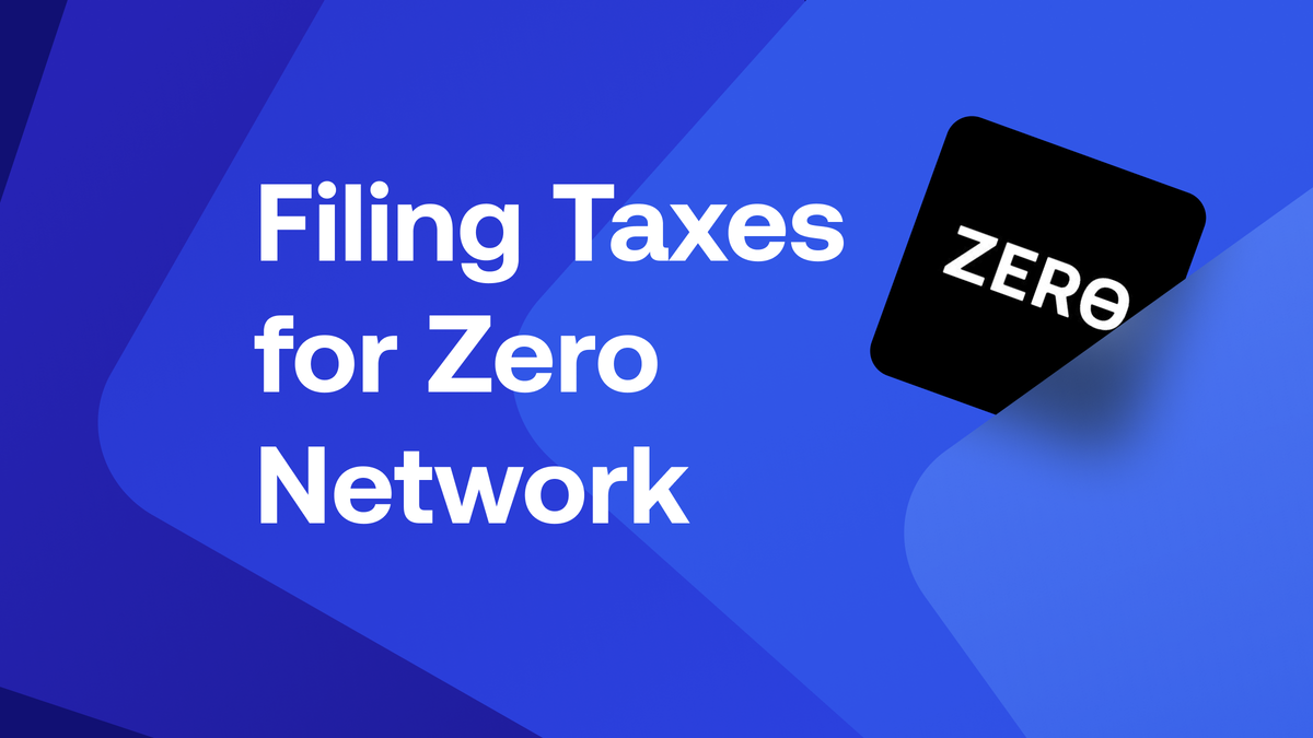 How to Import Zero Network Transactions Into Crypto Tax Calculator