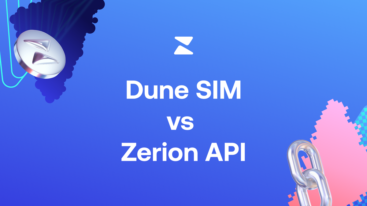 Zerion API vs Dune SIM API: A Comprehensive Comparison