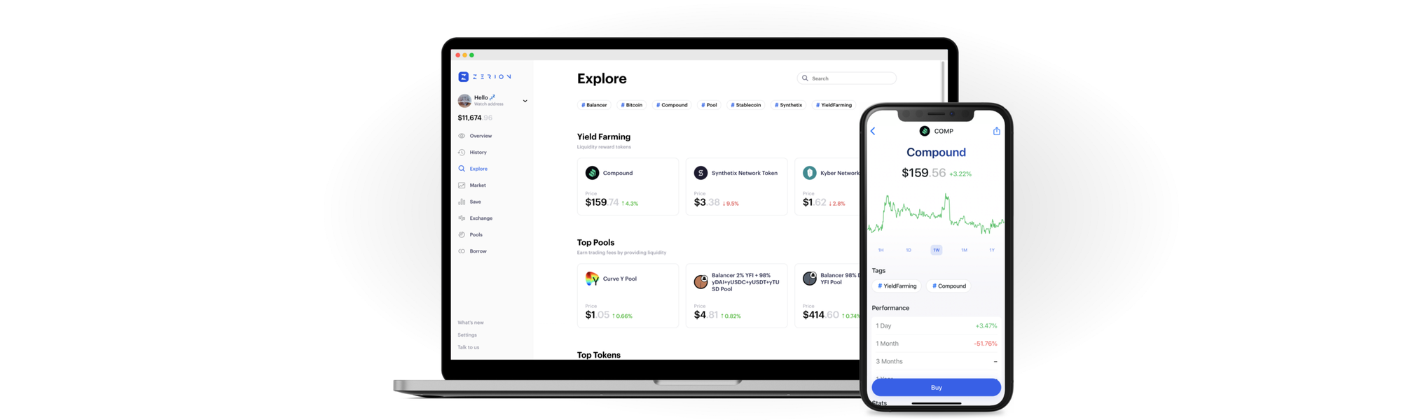 Introducing the new Zerion. Track the entire DeFi market from the… | by ...