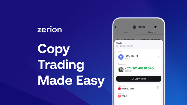 Copy Trade With Zerion Wallet