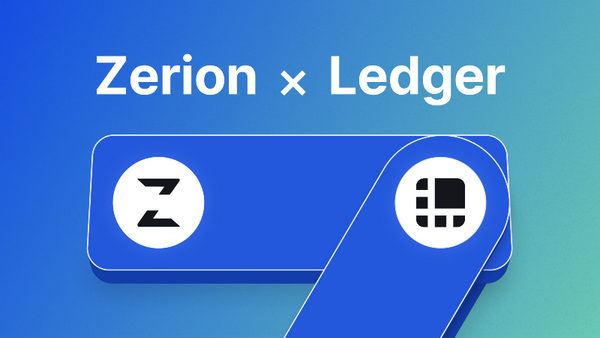 Connect your Ledger Nano X to Zerion