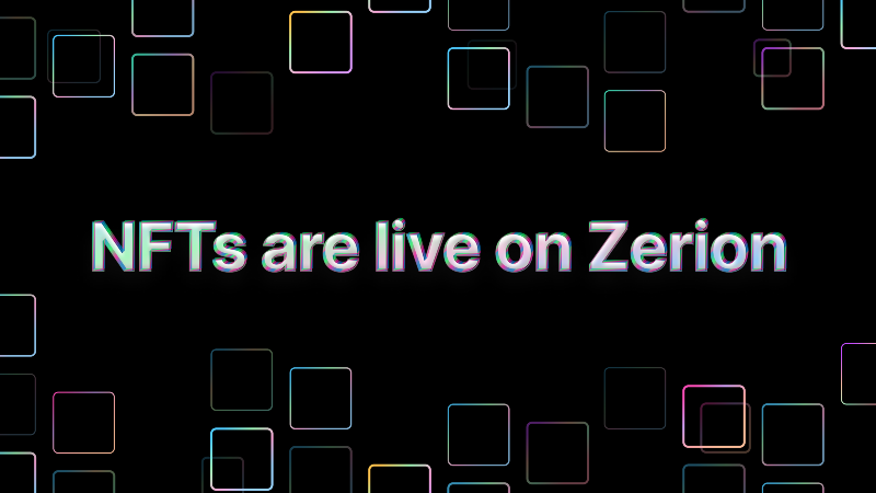 NFTs are live on Zerion — with a surprise!